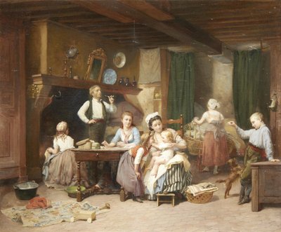 Familjetid av Charles Auguste Romain Lobbedez
